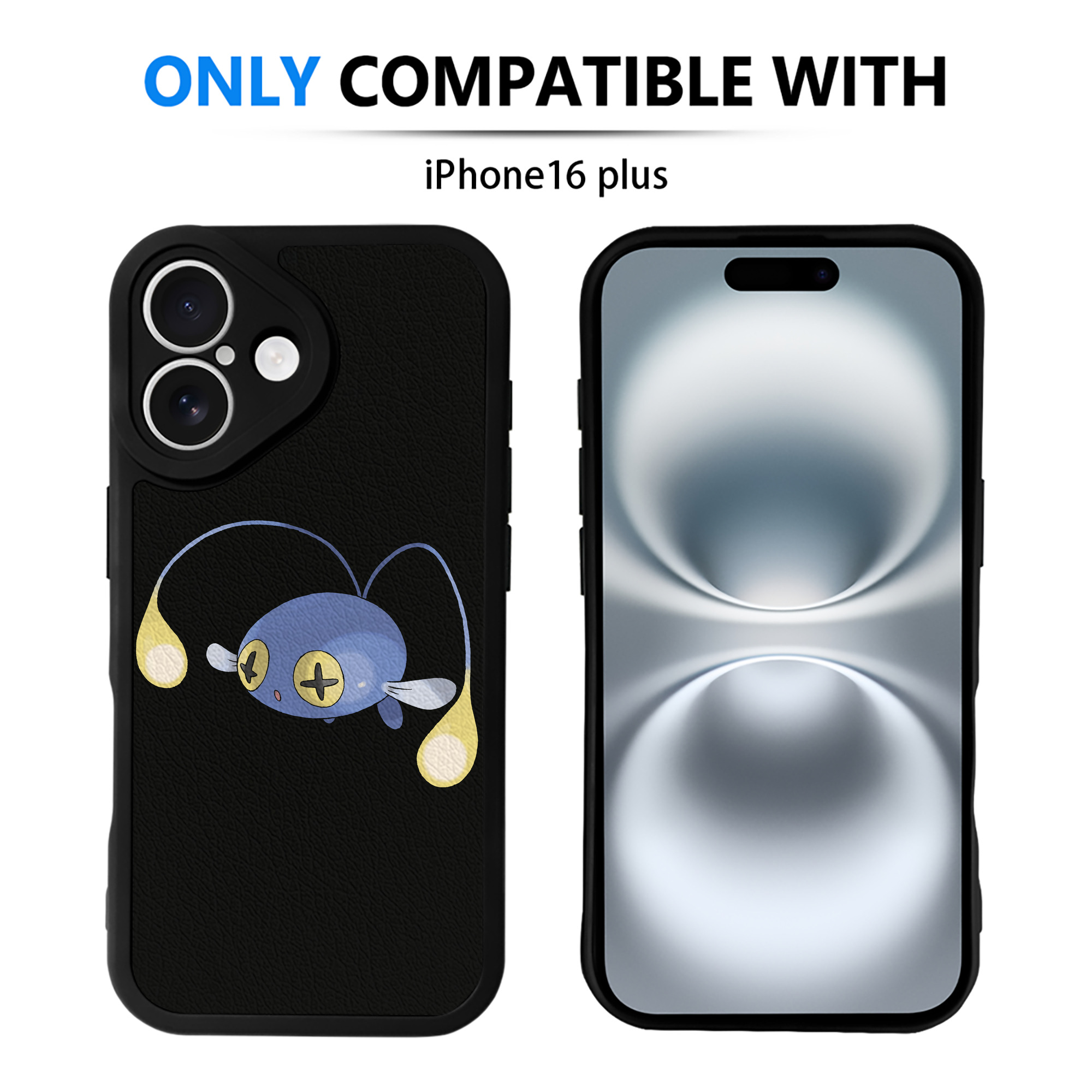 （画像用） ポケットモンスター Pokémon 【iPhone 16シリーズ対応】シリコンスマホケース（レザー調） 材質：シリコン